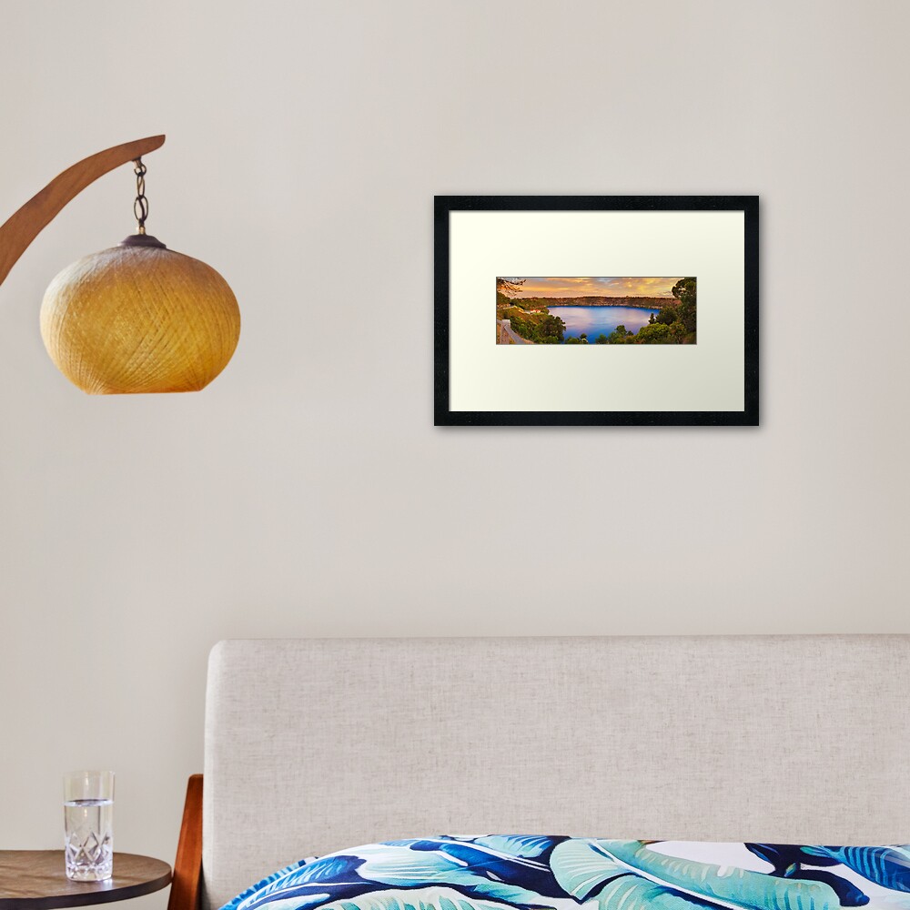 Blue Lake, Mount Gambier, South Australia Framed Art Print