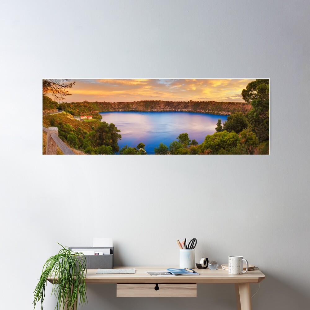 Blue Lake, Mount Gambier, South Australia Poster