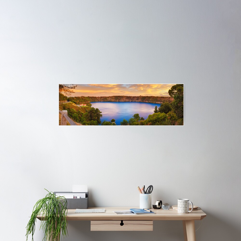 Blue Lake, Mount Gambier, South Australia Poster