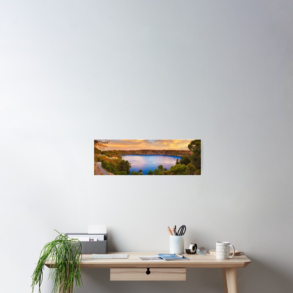 Blue Lake, Mount Gambier, South Australia Poster