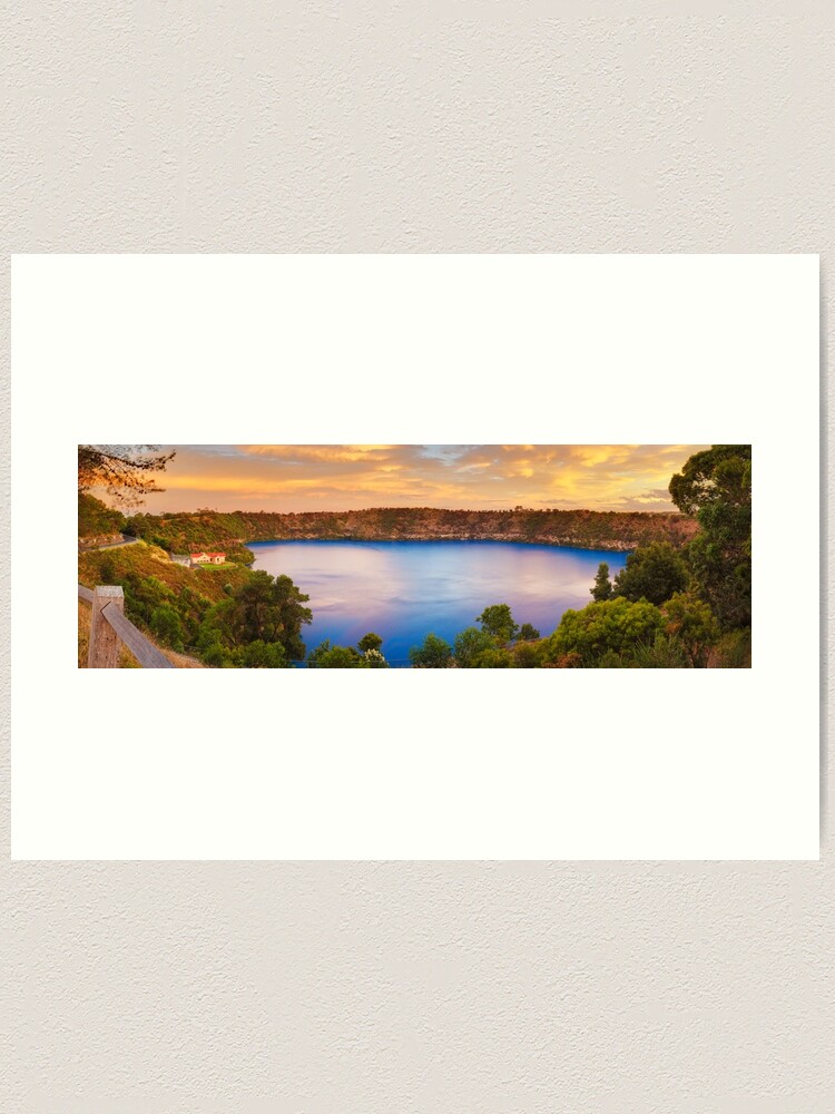 Alternate view of Blue Lake, Mount Gambier, South Australia Art Print