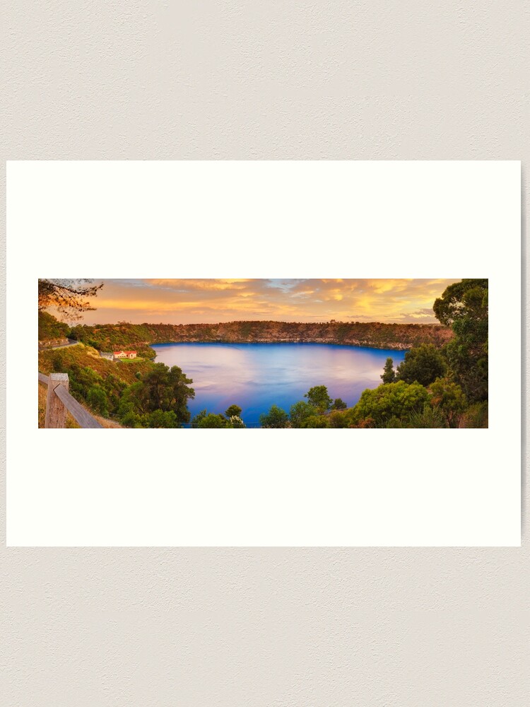 Alternate view of Blue Lake, Mount Gambier, South Australia Art Print