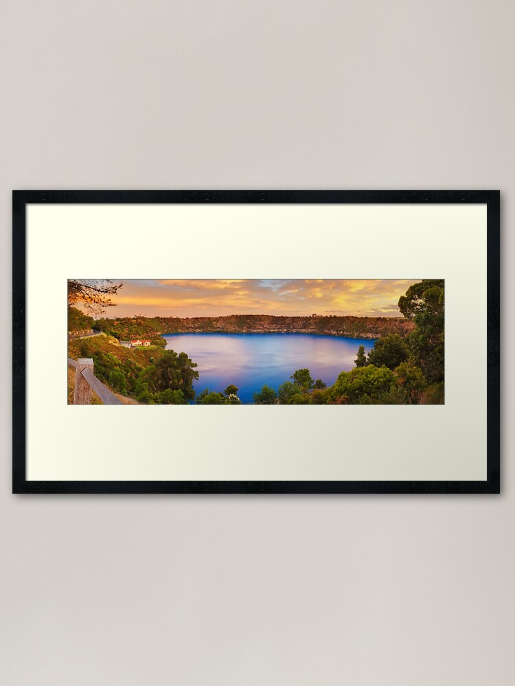 Alternate view of Blue Lake, Mount Gambier, South Australia Framed Art Print