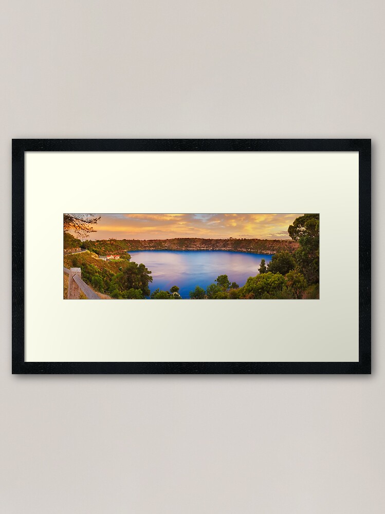 Alternate view of Blue Lake, Mount Gambier, South Australia Framed Art Print