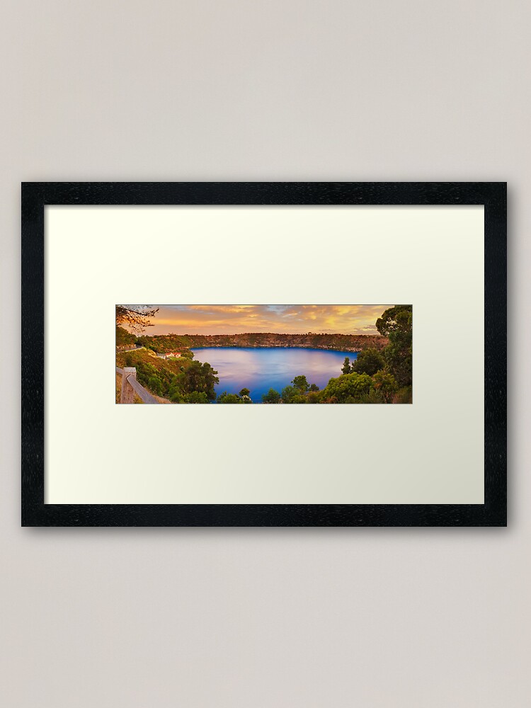 Alternate view of Blue Lake, Mount Gambier, South Australia Framed Art Print