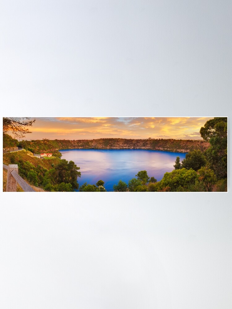 Alternate view of Blue Lake, Mount Gambier, South Australia Poster