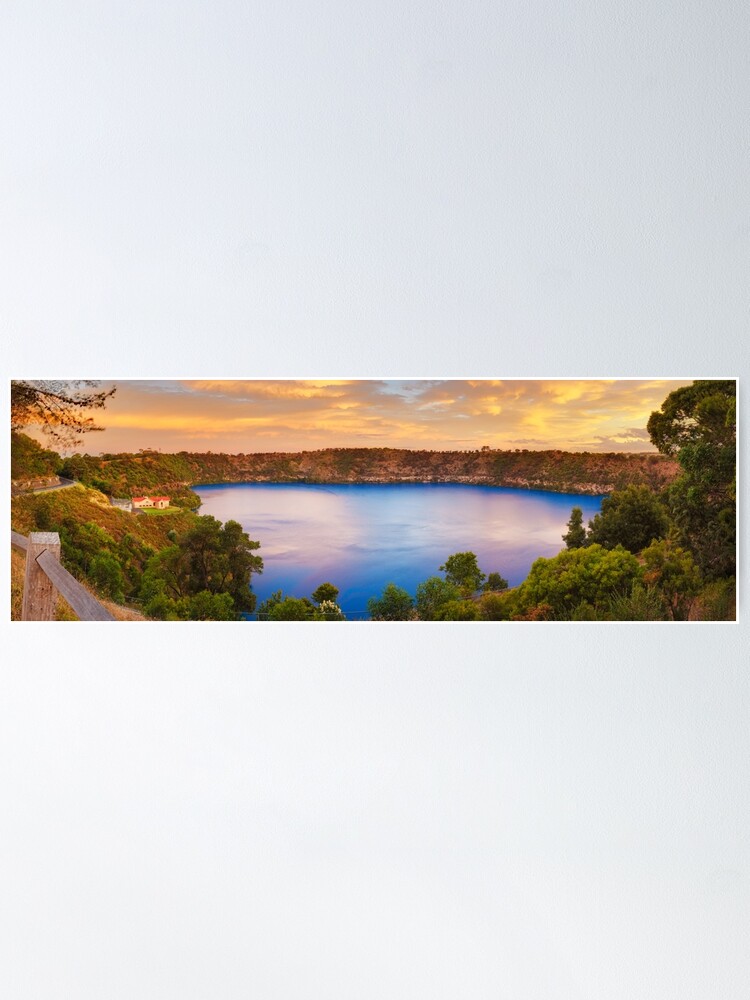 Alternate view of Blue Lake, Mount Gambier, South Australia Poster