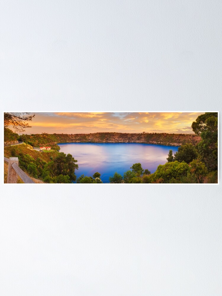 Alternate view of Blue Lake, Mount Gambier, South Australia Poster