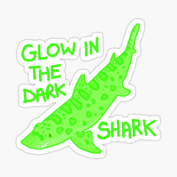 Glow in the Dark Shark Sticker
