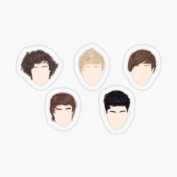 one direction transparent stickers for sale redbubble