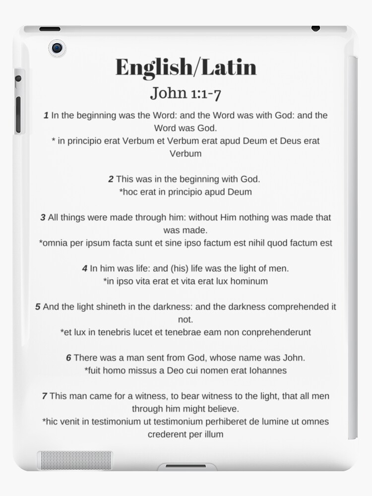 King Things - John 1:1-7 (English & Latin Vulgate): lyrics and