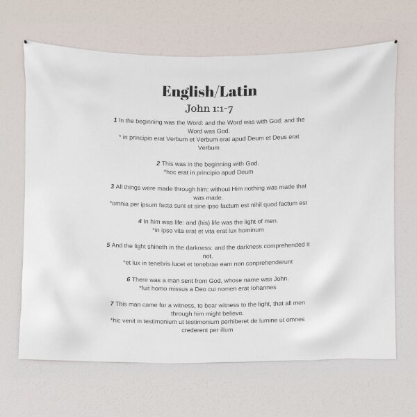 Item preview, Homeschool Latin English John 1 In The Beginning Word God designed and sold by GabiBlaze.