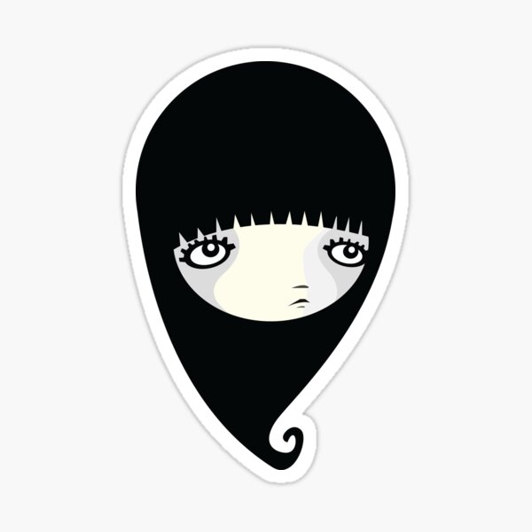 Black Drop Sticker