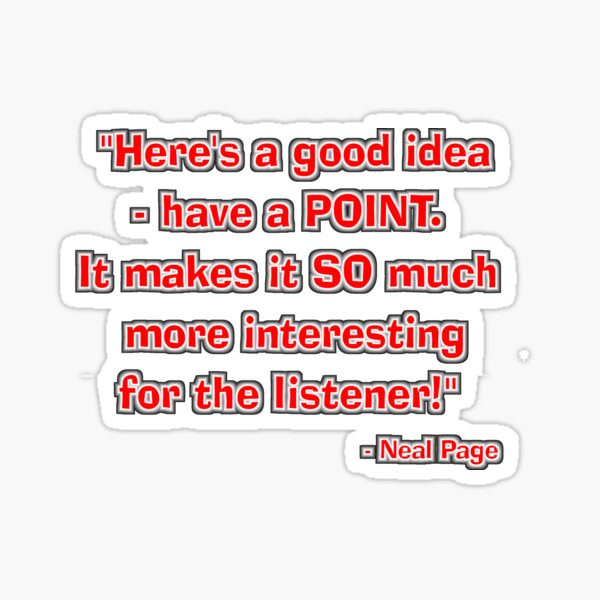Item preview, "Have a point!" - Neal Page designed and sold by Synth Overlord Designs.
