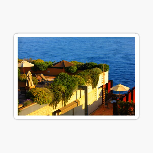 Item preview, Sea view Balcony on the French Riviera at Sunset designed and sold by Bruno Beach.