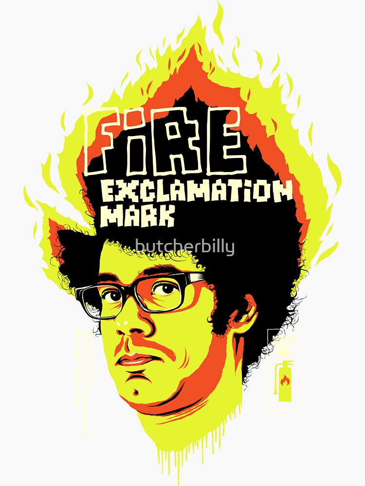 Fire Exclamation Mark by butcherbilly
