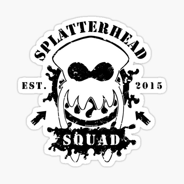 Splatterhead Squad Inverted Sticker