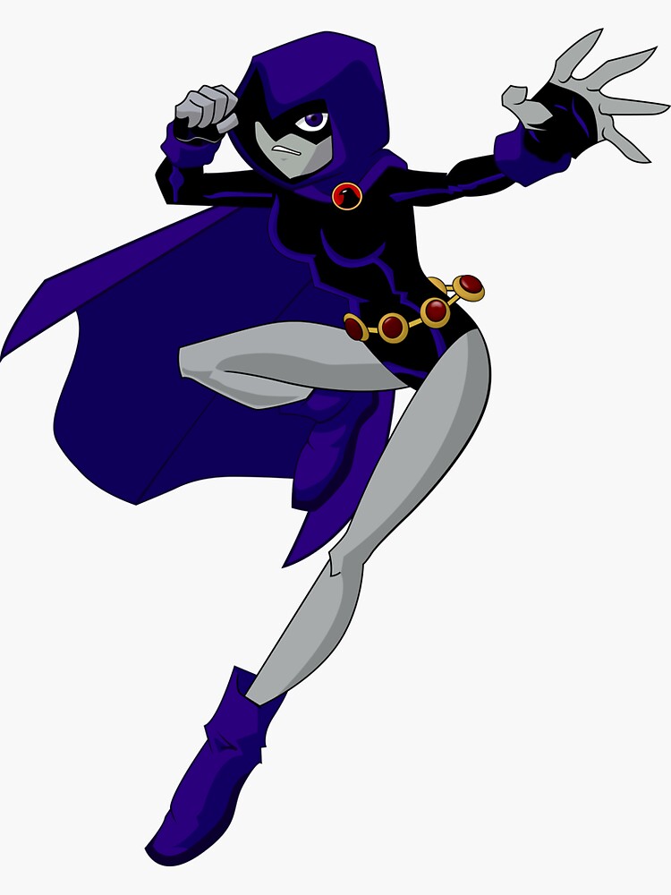 Thumbnail 3 of 3, Sticker, Raven Teen Titans designed and sold by rosegold18.