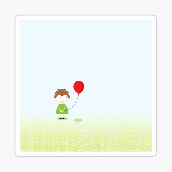 Child to have a balloon Sticker