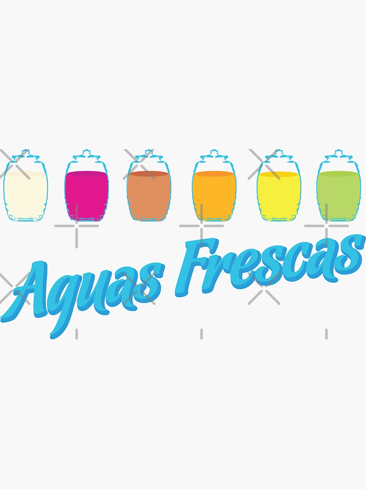 Agua Frescas Sticker for Sale by Jorge Losoya