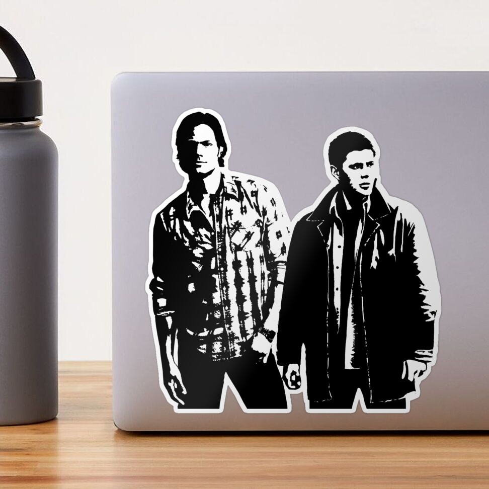 Supernatural Stickers Sam and Dean Stickers Supernatural Tv Show Stickers  waterproof Decal Decor Phones Laptops Tumbler Cups Bottle 