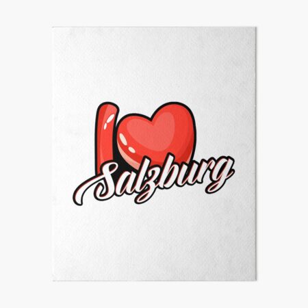 I Love Salzburg Austria Souvenir Gift Idea Art Board Print
