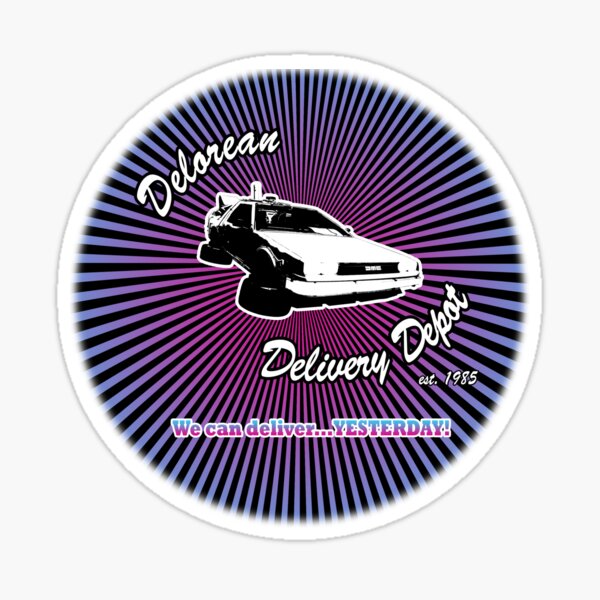 Delorean Delivery Depot Sticker