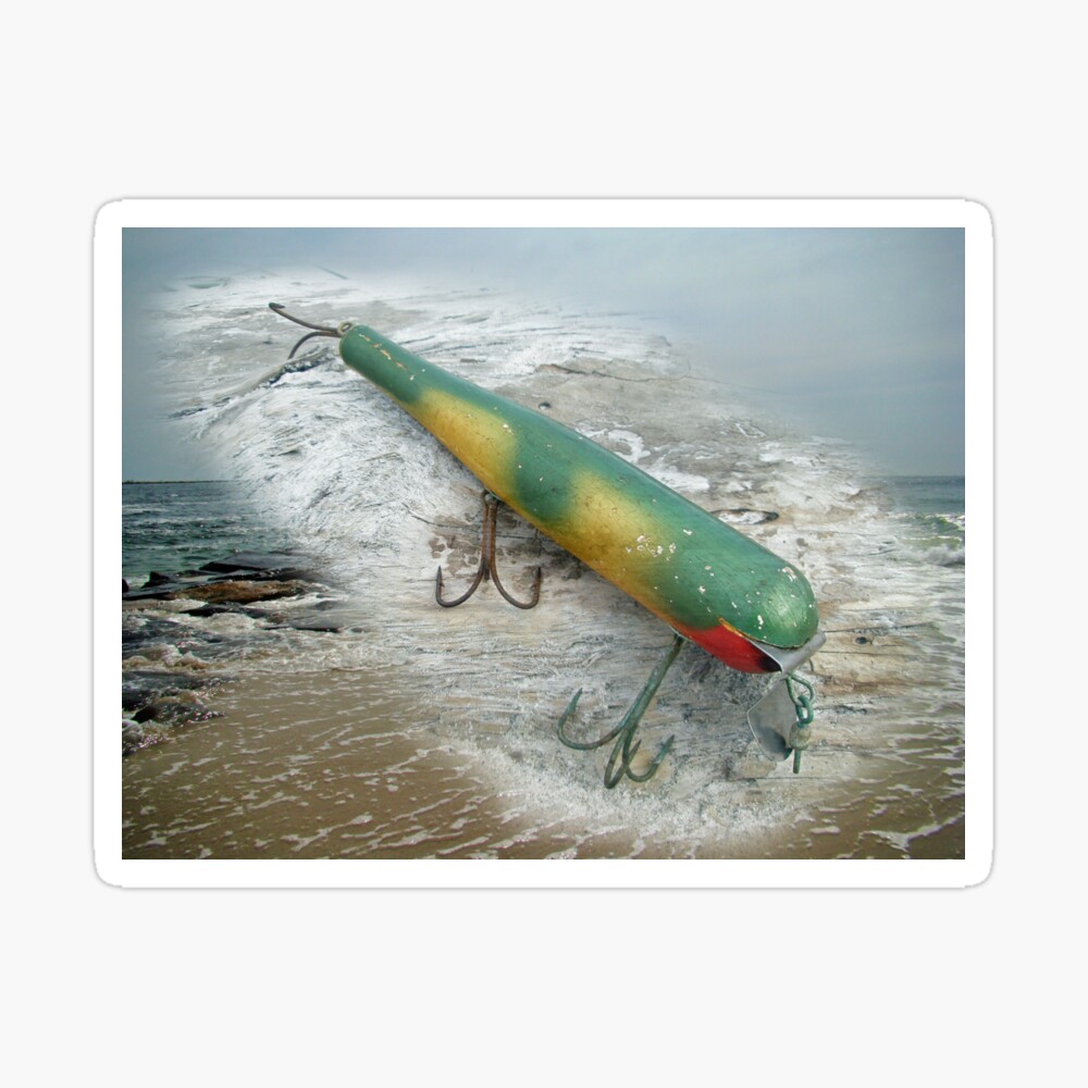 Atom Swimmer Saltwater Wooden Fishing Lure Canvas Print for Sale by  MotherNature2
