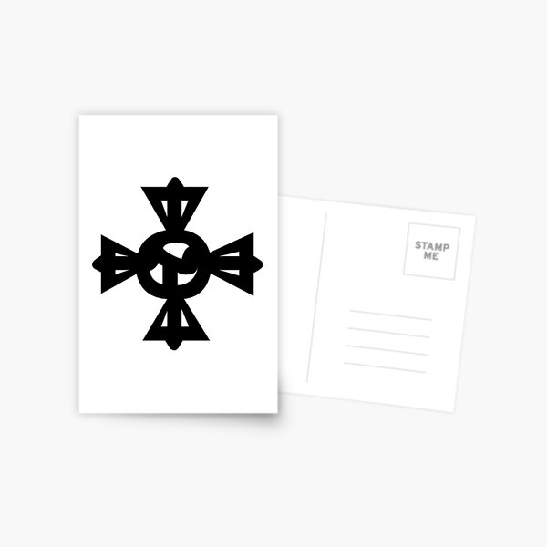 Cross Tibetan Symbol Rdo Rje Rgya Gram ࿇ Postcard