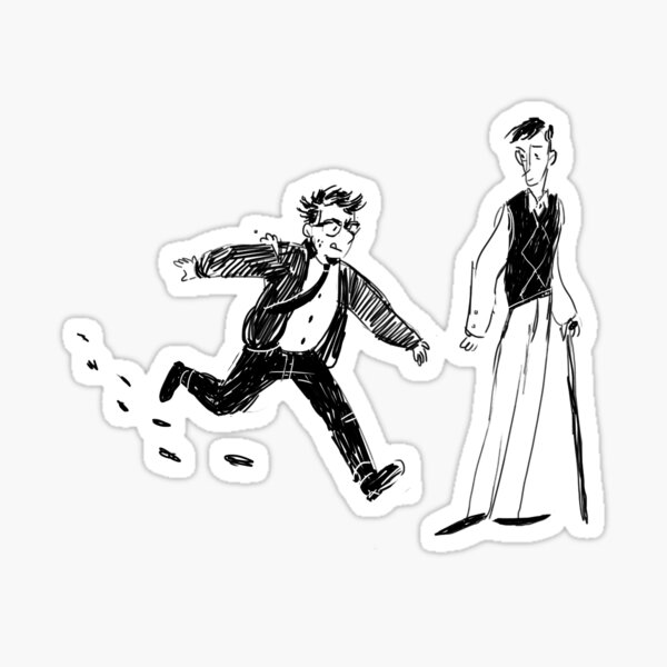 Sehr kleine Wissenschaftler haben sehr große Arbeit zu erledigen Sticker