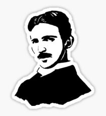 Nikola Tesla Stencil Sticker