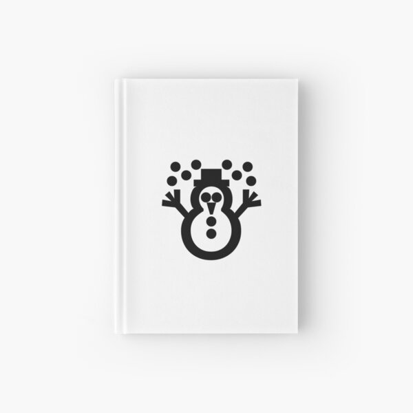 Emblem Snowman ☃ Unicode Character “☃” (U+2603) Hardcover Journal