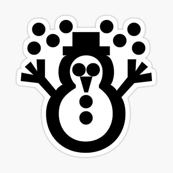 Emblem Snowman ☃ Unicode Character “☃” (U+2603) Sticker
