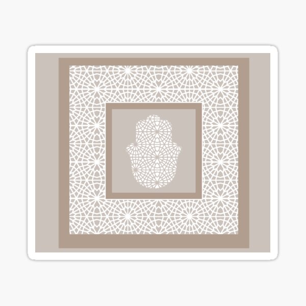 Item preview, Hamsa in morrocan pattern designed and sold by Heaven7.