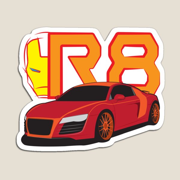 Iron Audi R8 Magnet