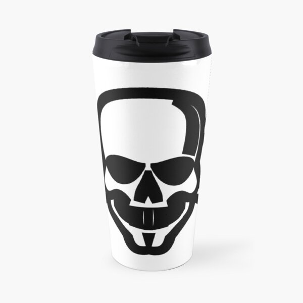 Clip Art Skull and Crossbones Unicode Character ☠ (U+2620) Travel Mug