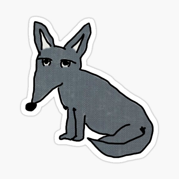 Blue Fox  Sticker