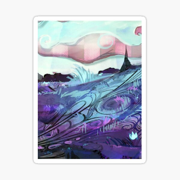 Splitworld concept background Sticker