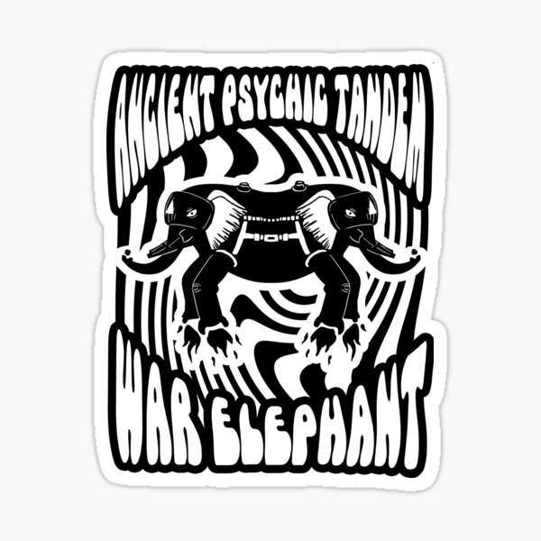 Vista previa del artículo con la obra «Ancient physic tándem war elefante», diseñado y vendido por Whitebison.