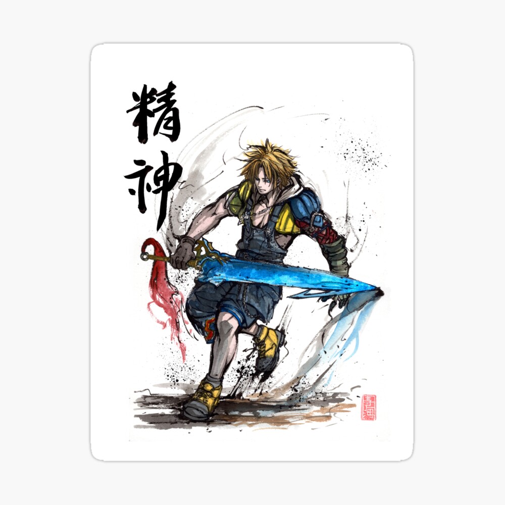 Tidus From Final Fantasy X Poster By Mycks Redbubble