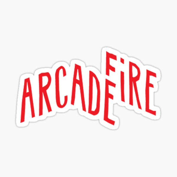"Red Logo" of Arcade Fire Sticker