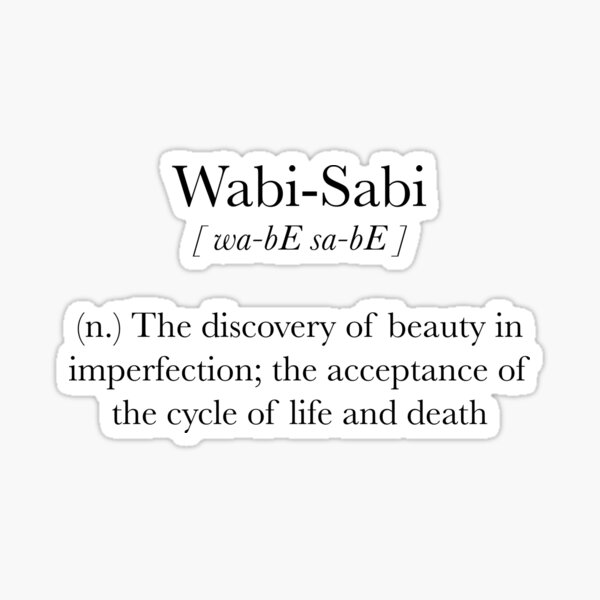 Wabi-Sabi Sticker