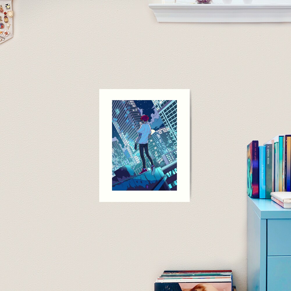 The fear of falling Art Print