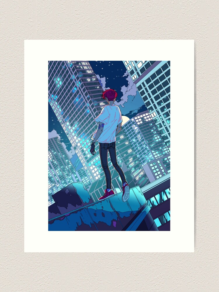 Alternate view of The fear of falling Art Print