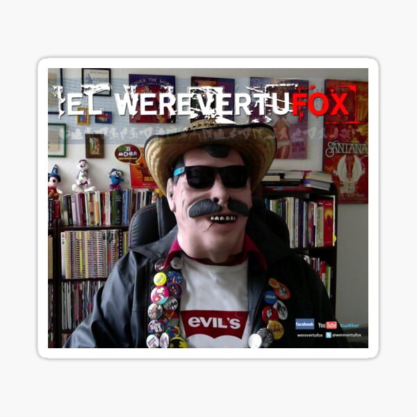 &ldquo;WEREVERTUFOX&rdquo; Sticker by fabiangiles | Redbubble