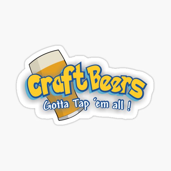Pokemon meets craft beers Sticker
