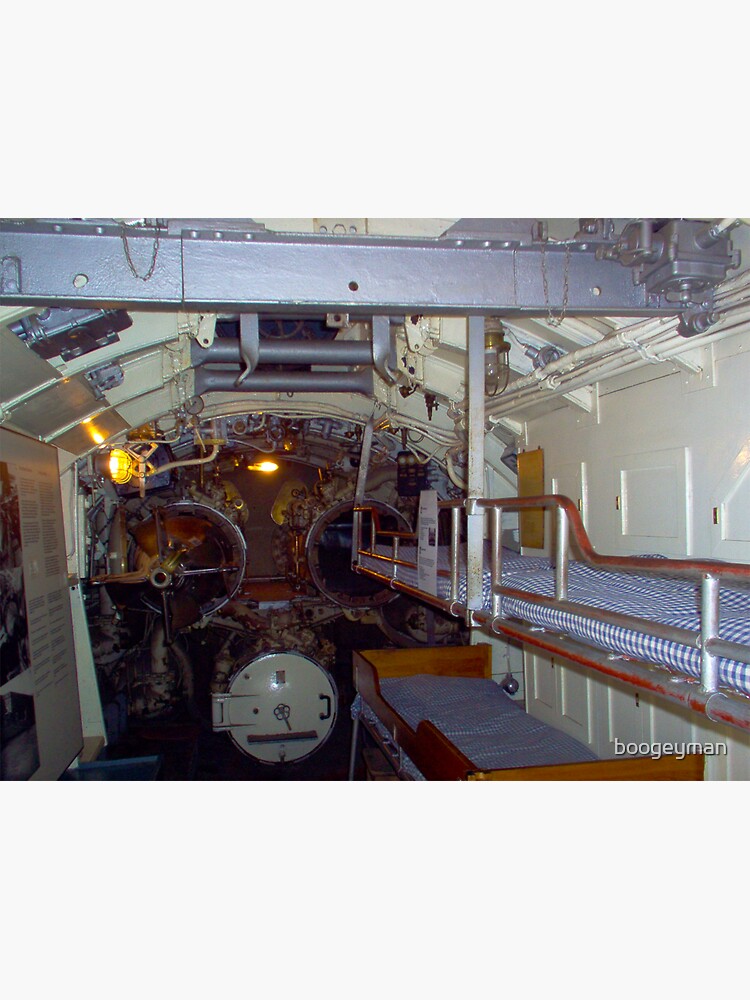 "Bunk Beds and Torpedo Tubes of Submarine Vesikko" Sticker for Sale by