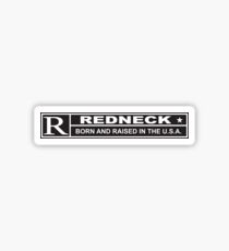 Pegatina Redneck Nacido y criado
