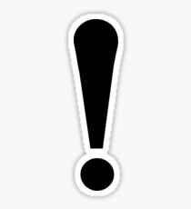 Exclamation Mark Stickers Redbubble