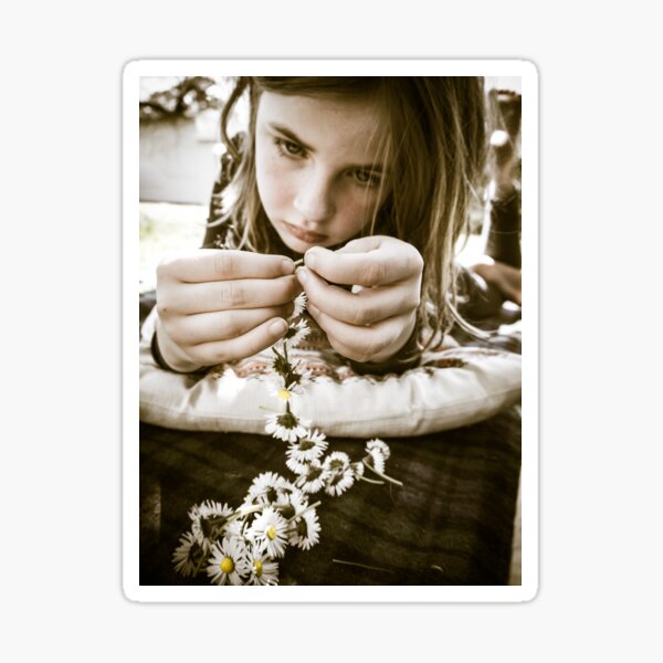 Daisy Girl Sticker